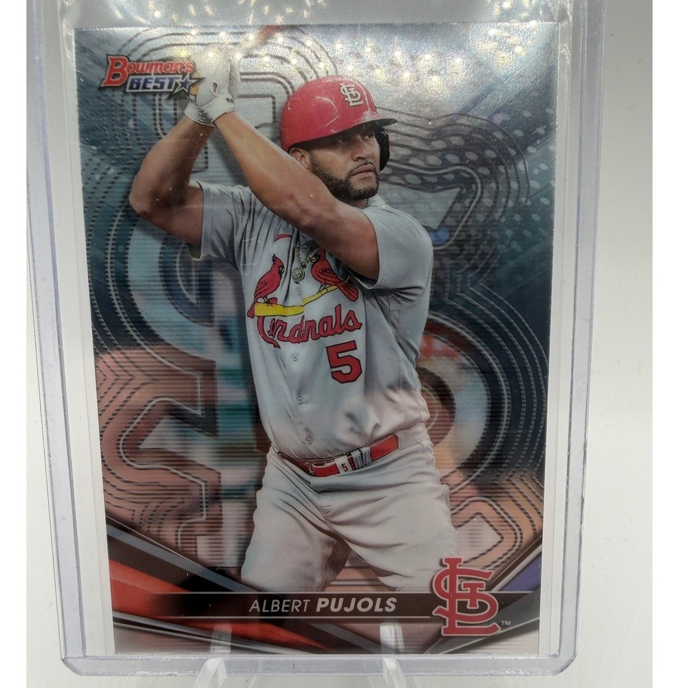 2022 Bowman's Best Albert Pujols St. Louis Cardinals Baseball Card #21 Chrome